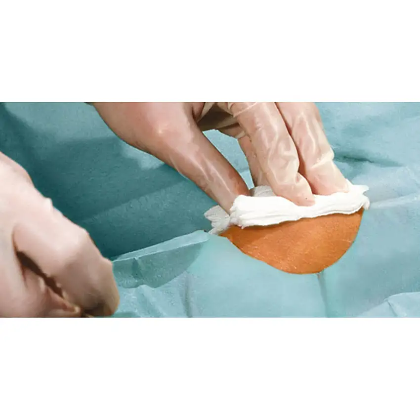 HARTMANN Champ chirurgical troué auto-adhésif Foliodrape Protect 75 x 90 cm, perforation Ø 7 cm