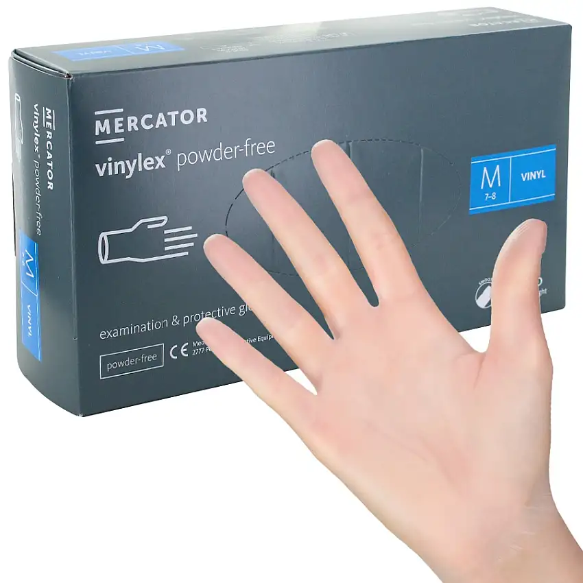 Gants d'examen vinyle non poudrés Vinylex (boite de 100)
