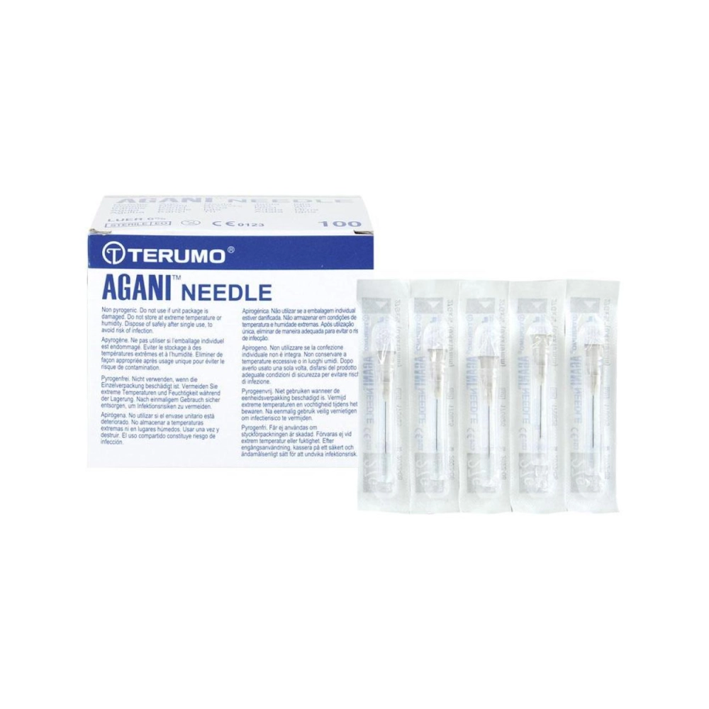 Terumo Agani Luer Lock aiguilles endo 27G 0,4x19 mm 100 pcs