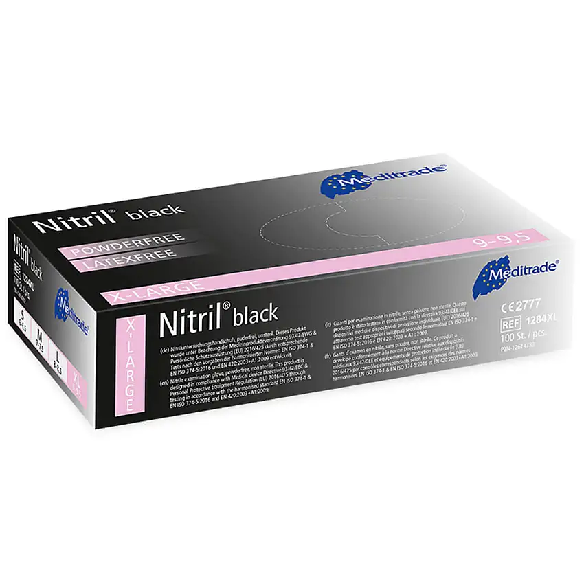 Meditrade Gants Nitril Black XL