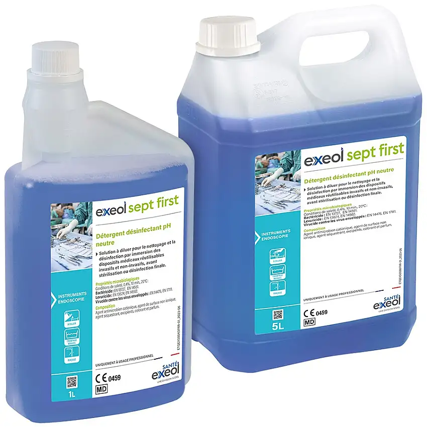 Exeol sept First - Détergent désinfectant au PH neutre