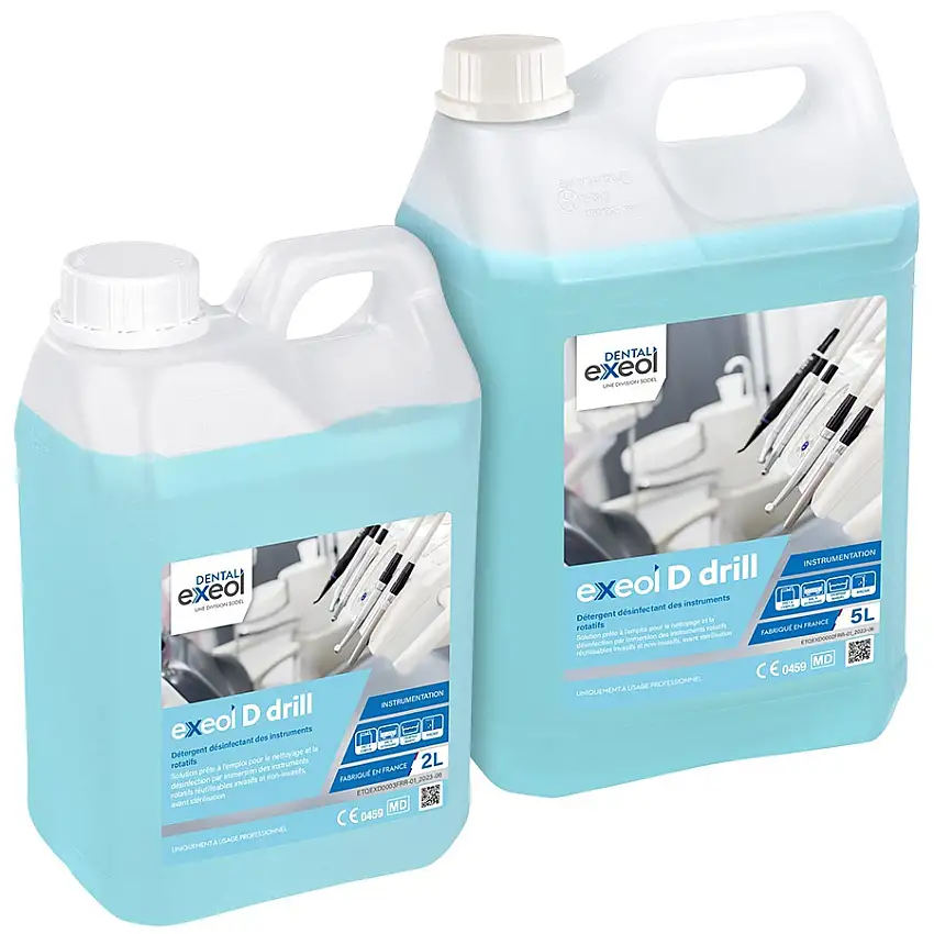 Exeol D Drill - Détergent désinfectant des instruments rotatifs