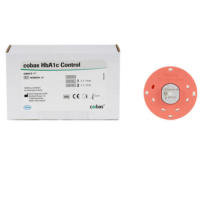 Roche Contrôle cobas b 101 Contrôle HbA1C (4 x 1 ml)