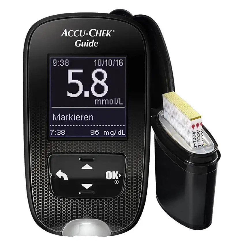 Roche Lecteur de glycémie Accu-Chek Guide mmol/l