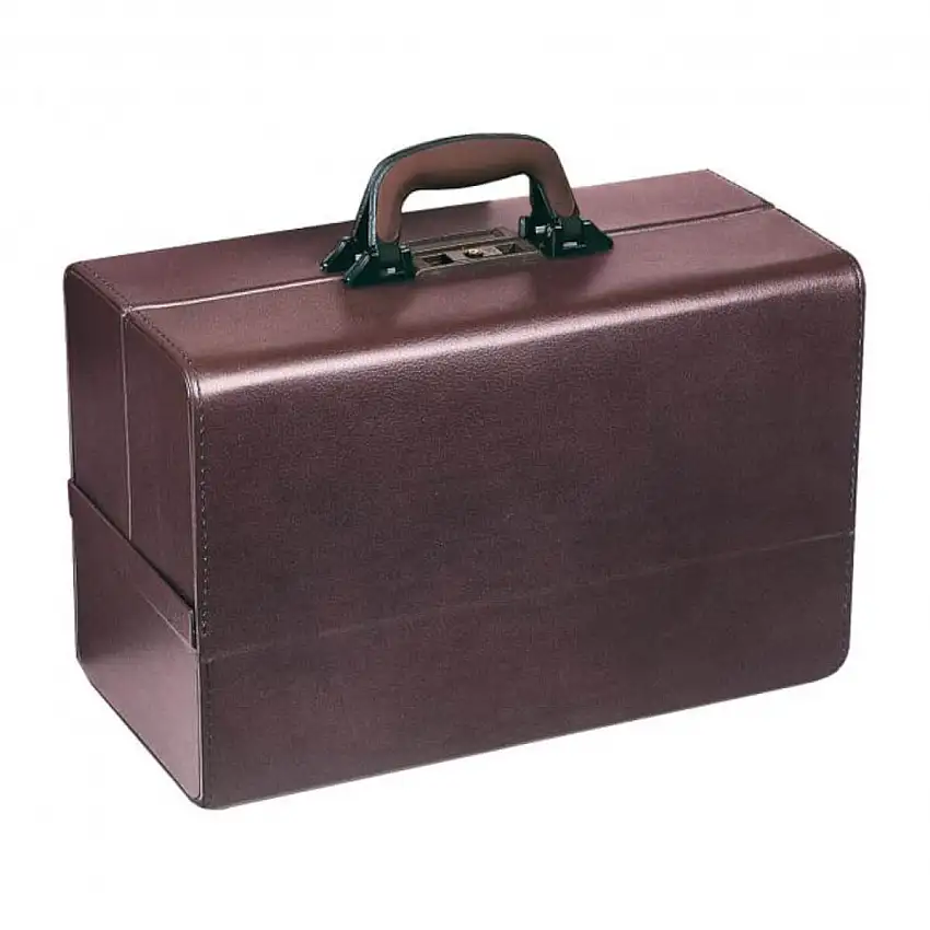 Bollmann by Pull Up Sac médical Conzertina Similicuir, bordeaux