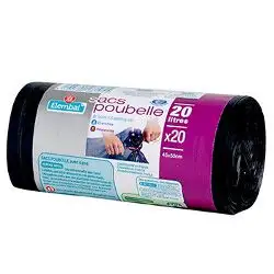 20 Sacs poubelles 20 litres
