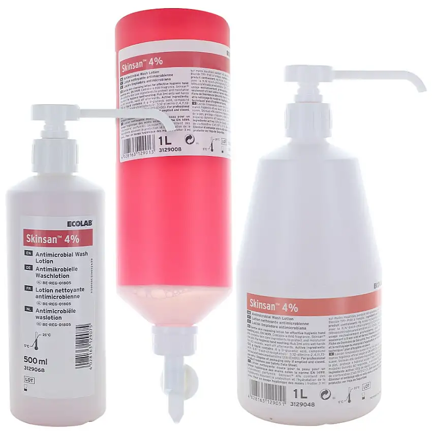 Lotion lavante antimicrobienne Skinsan 4% Ecolab