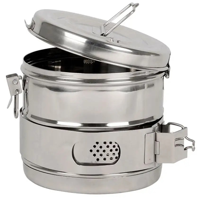 Tambour inox pour stérilisation