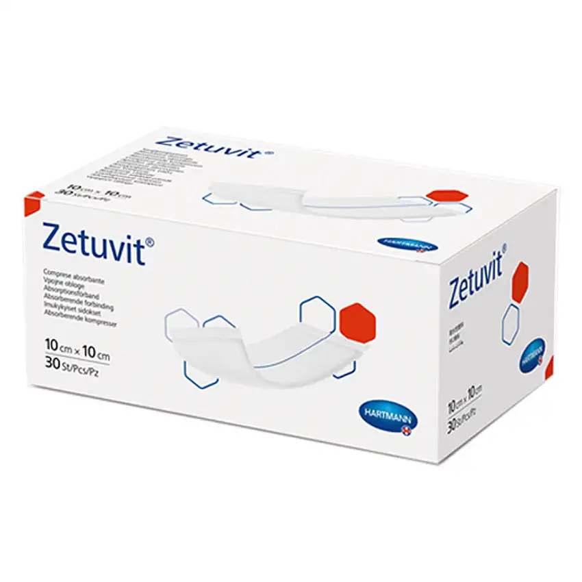 HARTMANN Compresses absorbantes non stériles Zetuvit 10 x 10 cm
