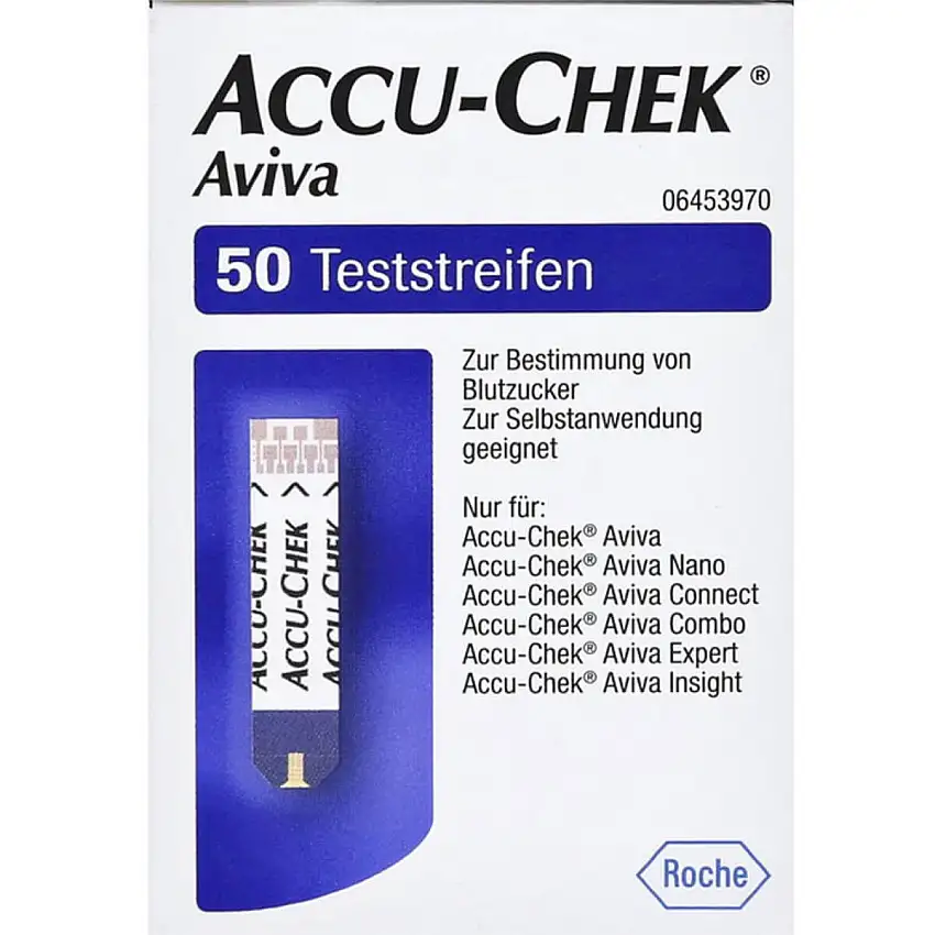 Roche Bandelettes de test Accu-Chek Aviva 50 pièces
