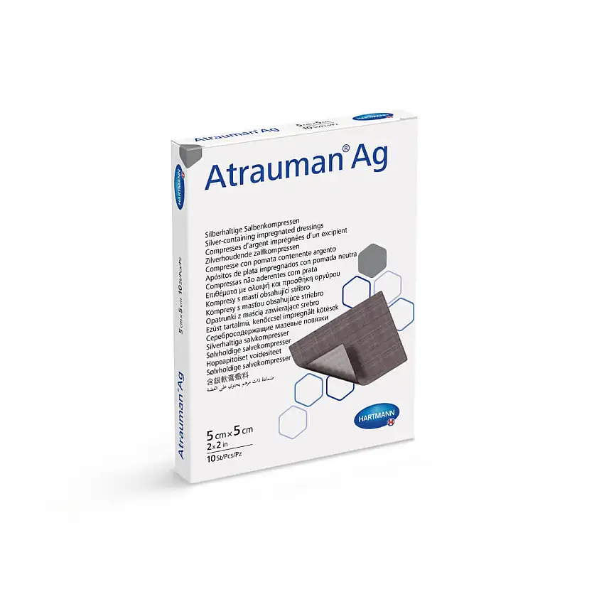 HARTMANN Compresses imprégnées Atrauman Ag 5 x 5 cm