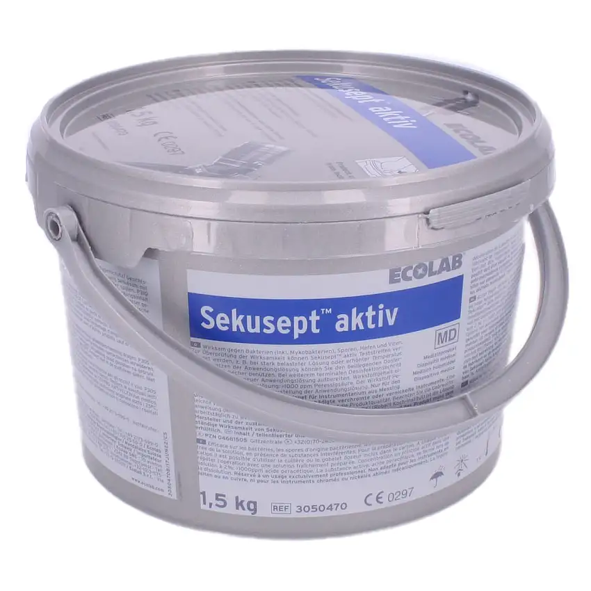 Ecolab Désinfectant pour instruments Sekusept aktiv Seau de 1 500 g