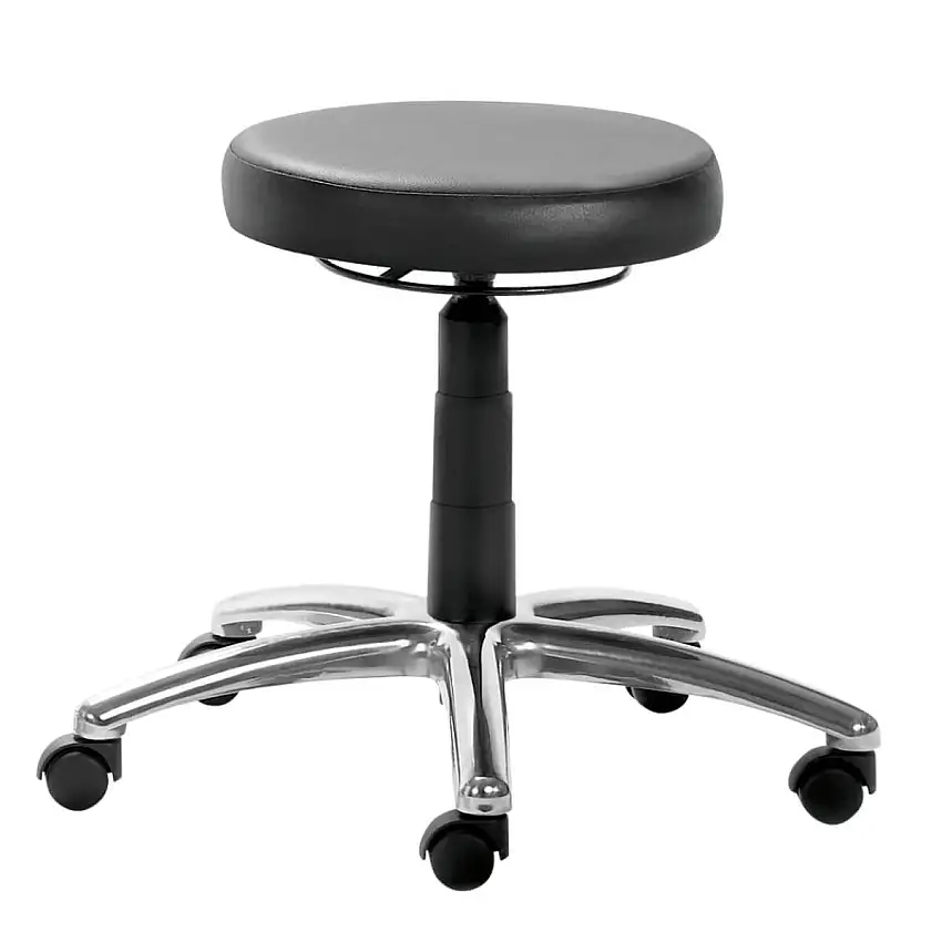 Mayer Tabouret pivotant myConference Line Noir brillant, similicuir Finca, Noir