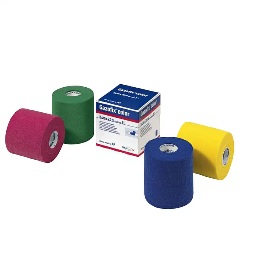 BSN Bandage de fixation élastique cohésif Gazofix Color 6 cm, Jaune