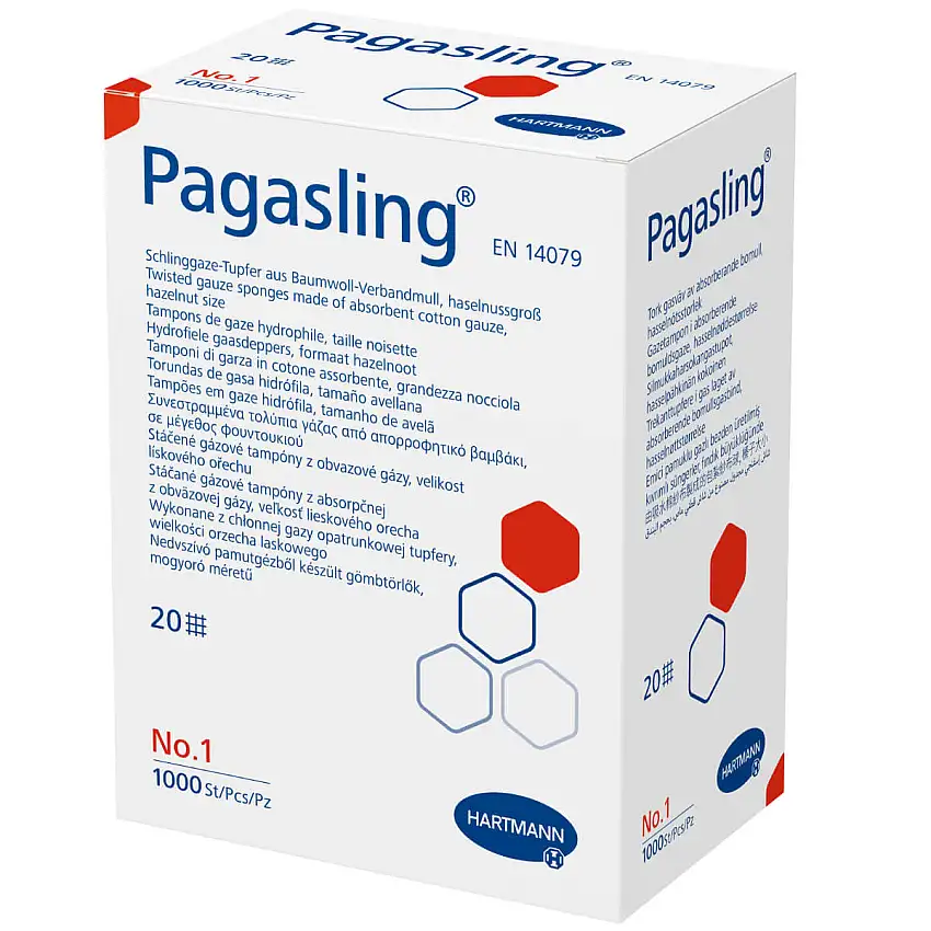 HARTMANN Tampon de gaze hydrophile non stérile Pagasling 1 (taille noisette)