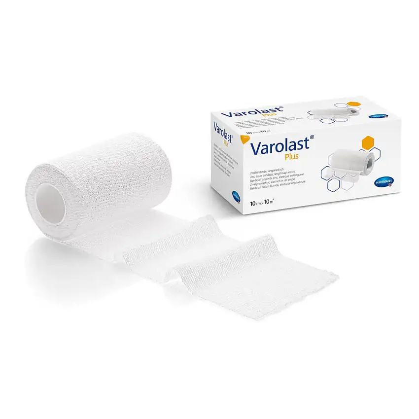 HARTMANN Bandage à l'oxyde de zinc Varolast Plus L 5 m x l 8 cm, Rouleau individuel