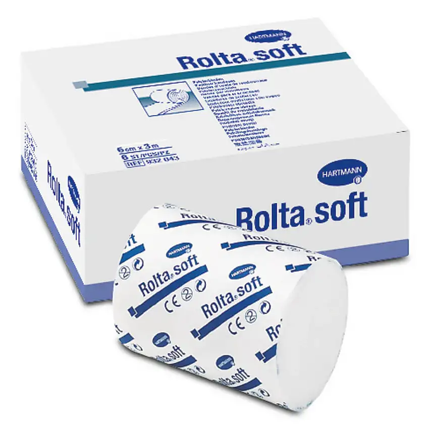 HARTMANN Bande de coton synthétique Rolta Soft 6 cm x 3 m, 6 pièces