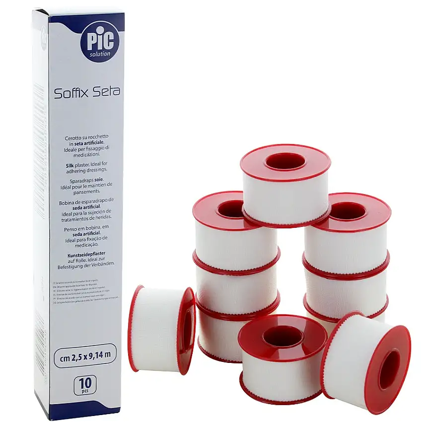 Sparadrap en soie blanche Soffix Seta PIC (boite de 10)