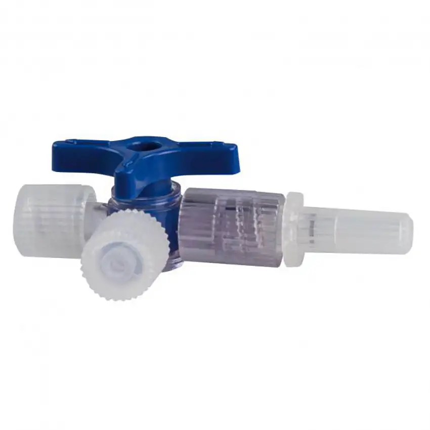 B. Braun Robinet 3 voies Discofix Bleu