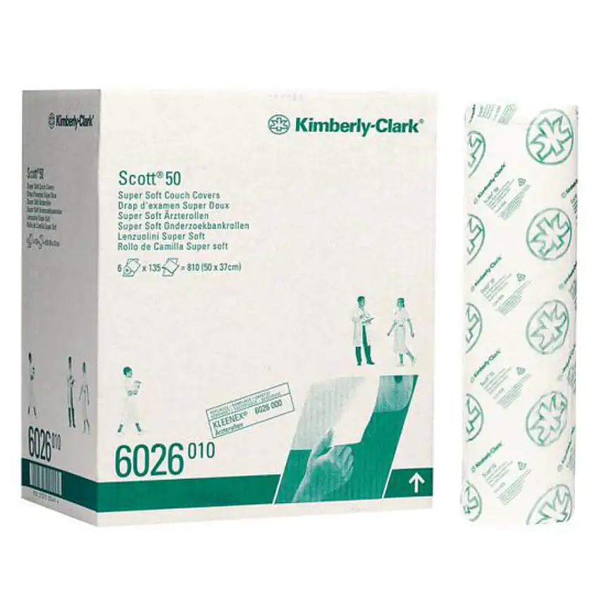 Kimberly-Clark Drap d'examen crêpé Super Doux Scott 50 50 cm