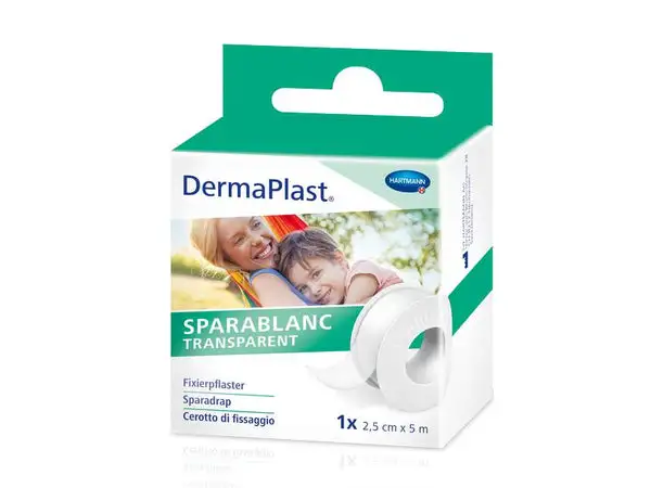 DermaPlast Fixierpflaster Sparablanc Transparent 2.5 cm x 5 m