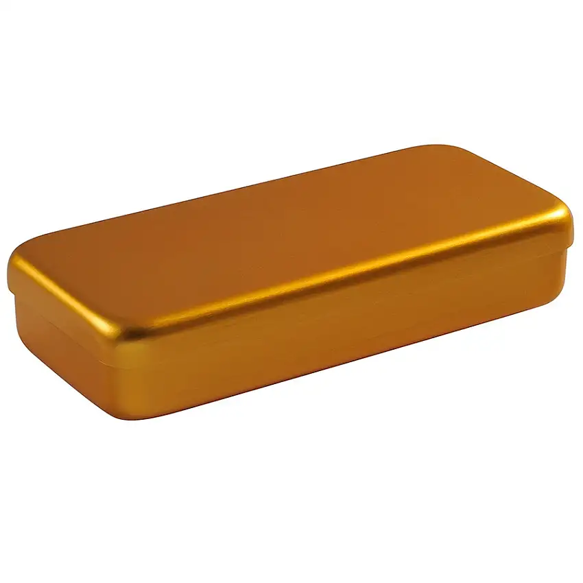 Boîtes de stérilisation en aluminium - couleur dorée