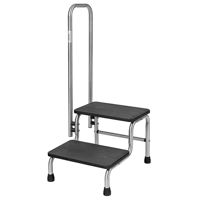 Marchepied de phlébologie 2 marches avec rampe