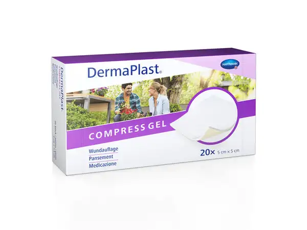 DermaPlast® Compress Gel beschichtete Wundkompresse 5 x 5 cm