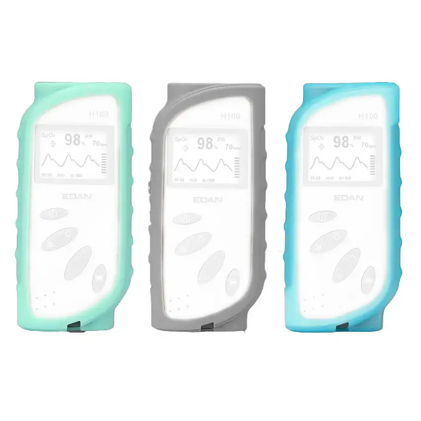 EDAN Housse de protection pour l'oxymètre de pouls H100B et H100N Bleu