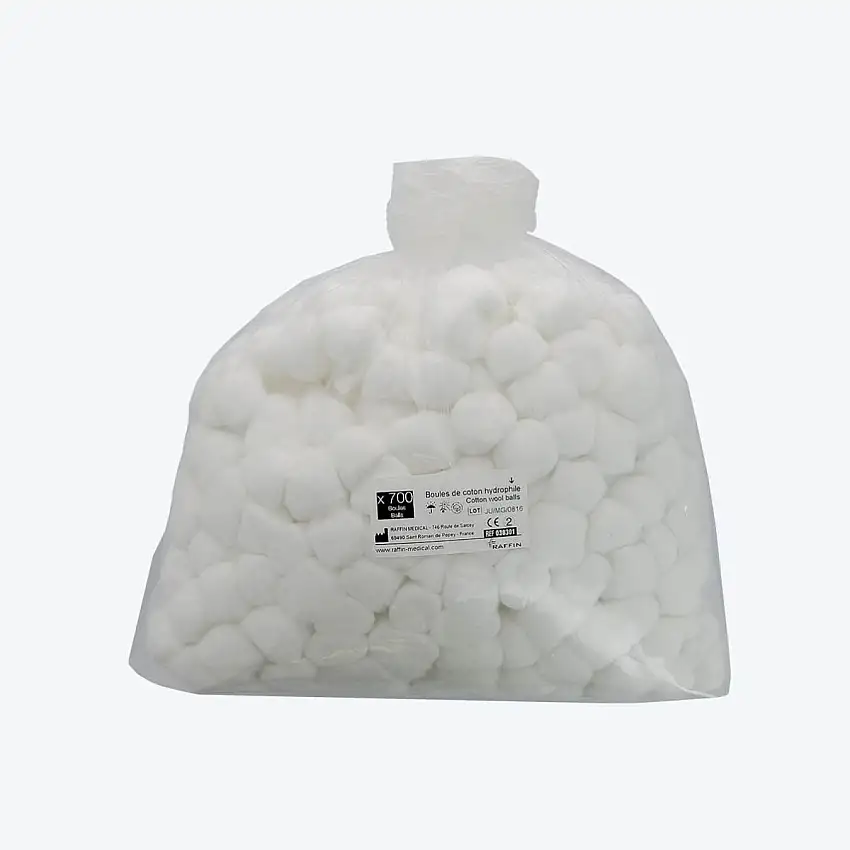 Coton hydrophile - Boule - Sachet de 700 - Raffin