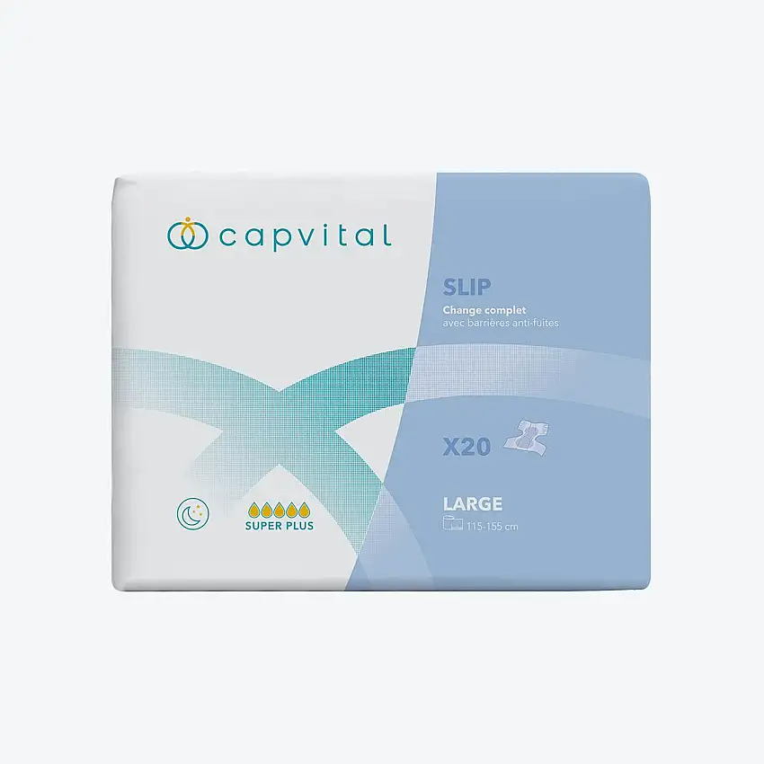 Change complet - Nuit - Super Plus - 5 gouttes - L - Par 20 - Capvital