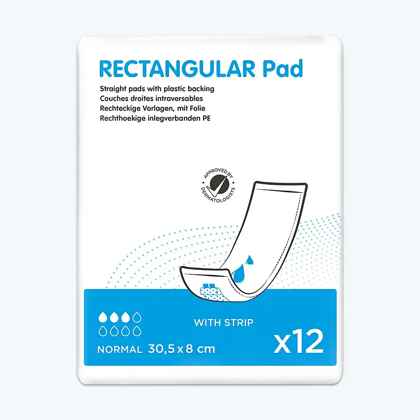 Protection droite - Rectangular Pad - Normal - 3 gouttes - Par 12 - iD