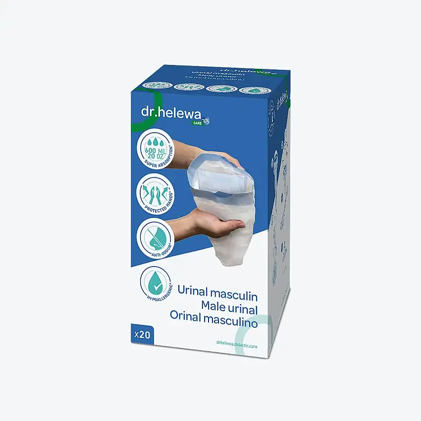 Sac hygiénique - Urinal masculin - 600 ml - Par 20 - Dr Helewa - Winncare