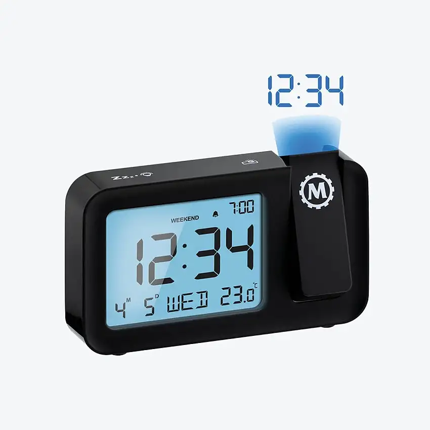 Réveil avec projection - À 180° - Homedics