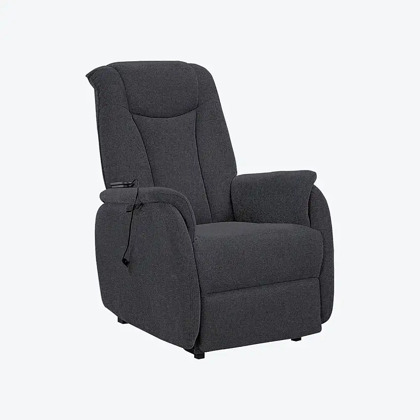 Fauteuil releveur électrique - 1 moteur - Kahli - Gris Anthracite - Capvital