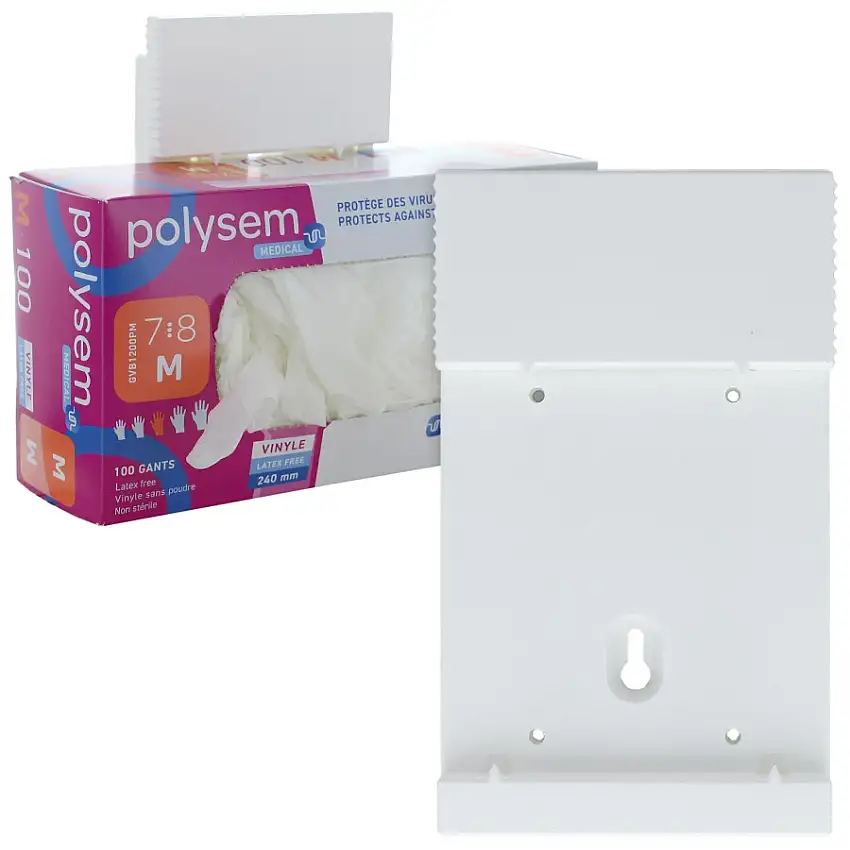 Support mural universel pour boite de gants