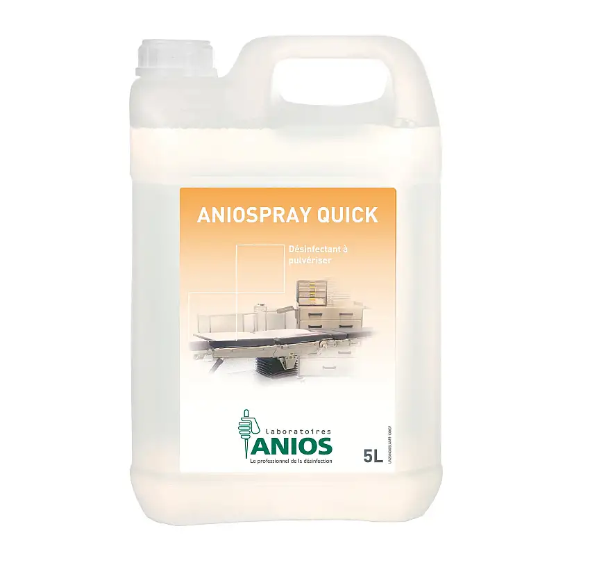 Spray désinfectant rapide Aniospray Quick - Bidon de 5 L