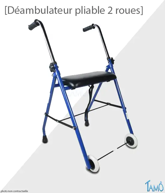 DÉAMBULATEUR PLIABLE 2 ROUES
