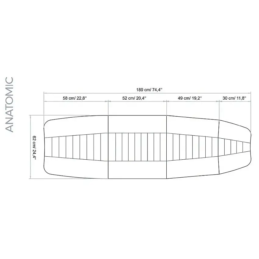 Matelas pour pour divans Lemi 4, Lemi 3, Lemi 2, Lemi 4 Bi-Zak, Lemi 3 Bi-Zak, Lemi 2 Bi-Zak, Syncro Bi-Zak - Matelas Bi-Zak anatomique