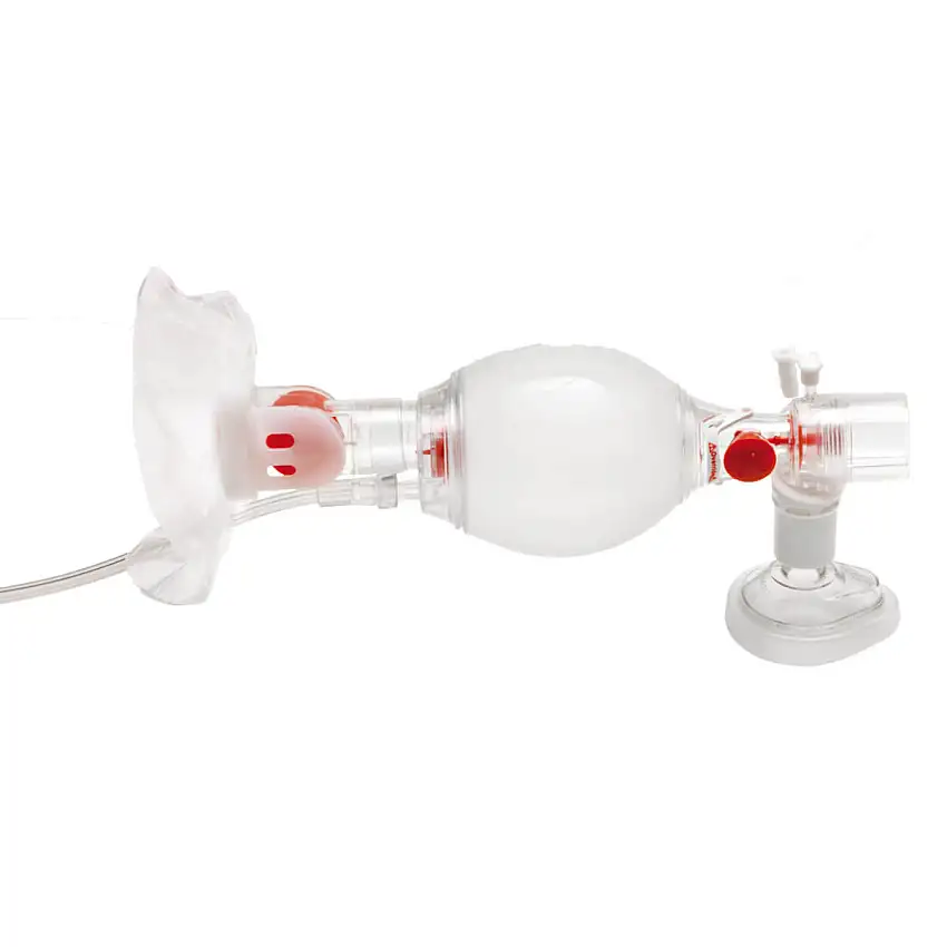 Ambu Insufflateur manuel à usage unique Ambu SPUR II Réservoir pour enfants/adultes avec masque adulte médium (à partir de 30 kg)