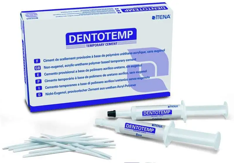 Dentotemp Manuel Ciment Temporaire Seringue 2pcs