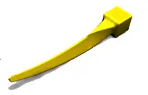 G Wedge Ultra-Fin, Jaune 100pcs