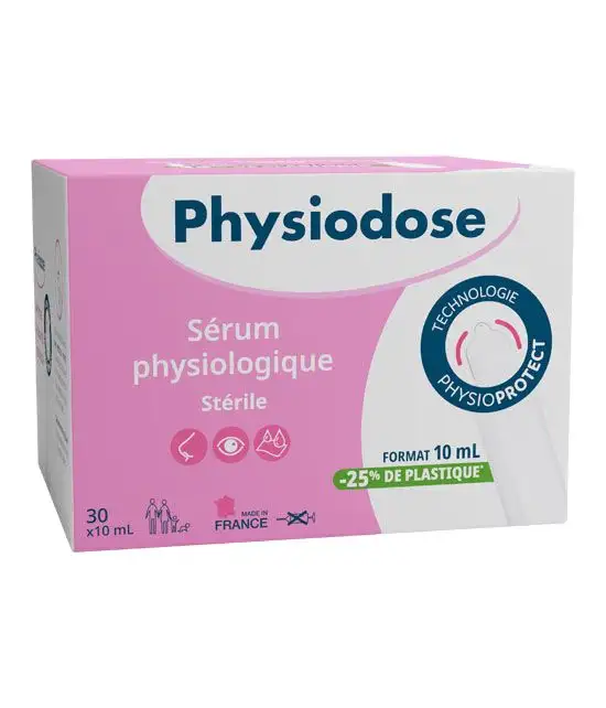 30 Dosettes sérum physiologique de 10ml