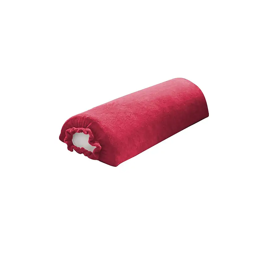 ms Praxistextilien Housse pour coussin demi-cylindrique Bordeaux
