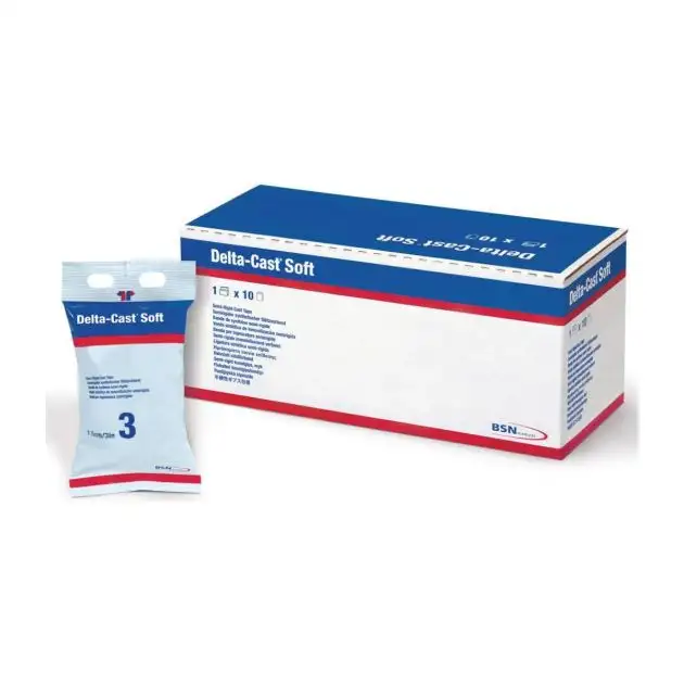 Bandage de stabilisation souple Delta Cast Blanc 1,8 m x 2,5 cm (10 pièces)