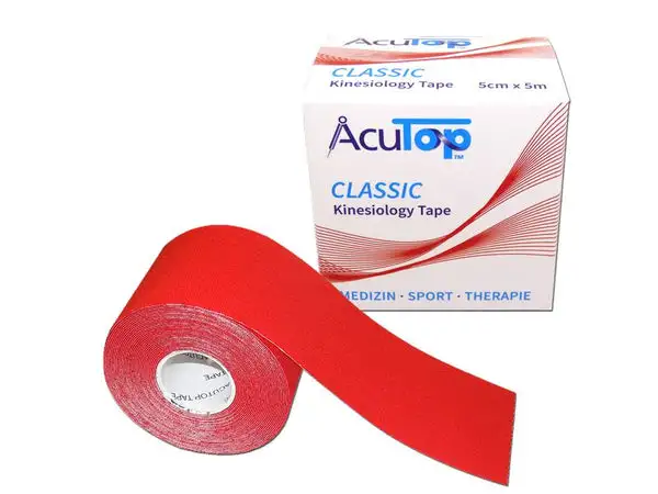 AcuTop Classic Kinesiology Tape 5 cm x 5 m, Rot
