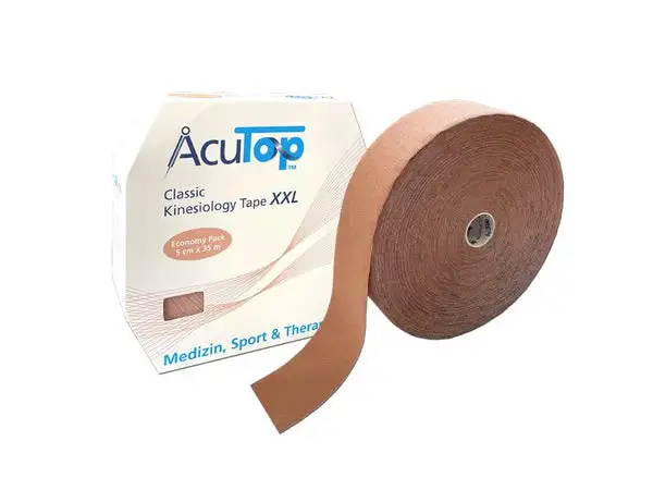 AcuTop Classic Kinesiology Tape XXL 5 cm x 35 m, Beige