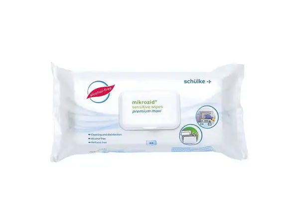 Schülke Mikrozid sensitive wipes premium 80 Tücher, Maxi