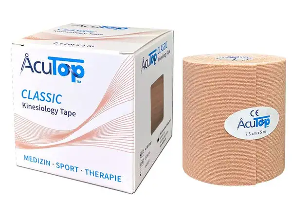 AcuTop Classic Kinesiology Tape 7.5 cm x 5 m, Beige