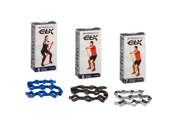 Thera-Band CLX Fitness-Band 3er Sett, stark - extra stark